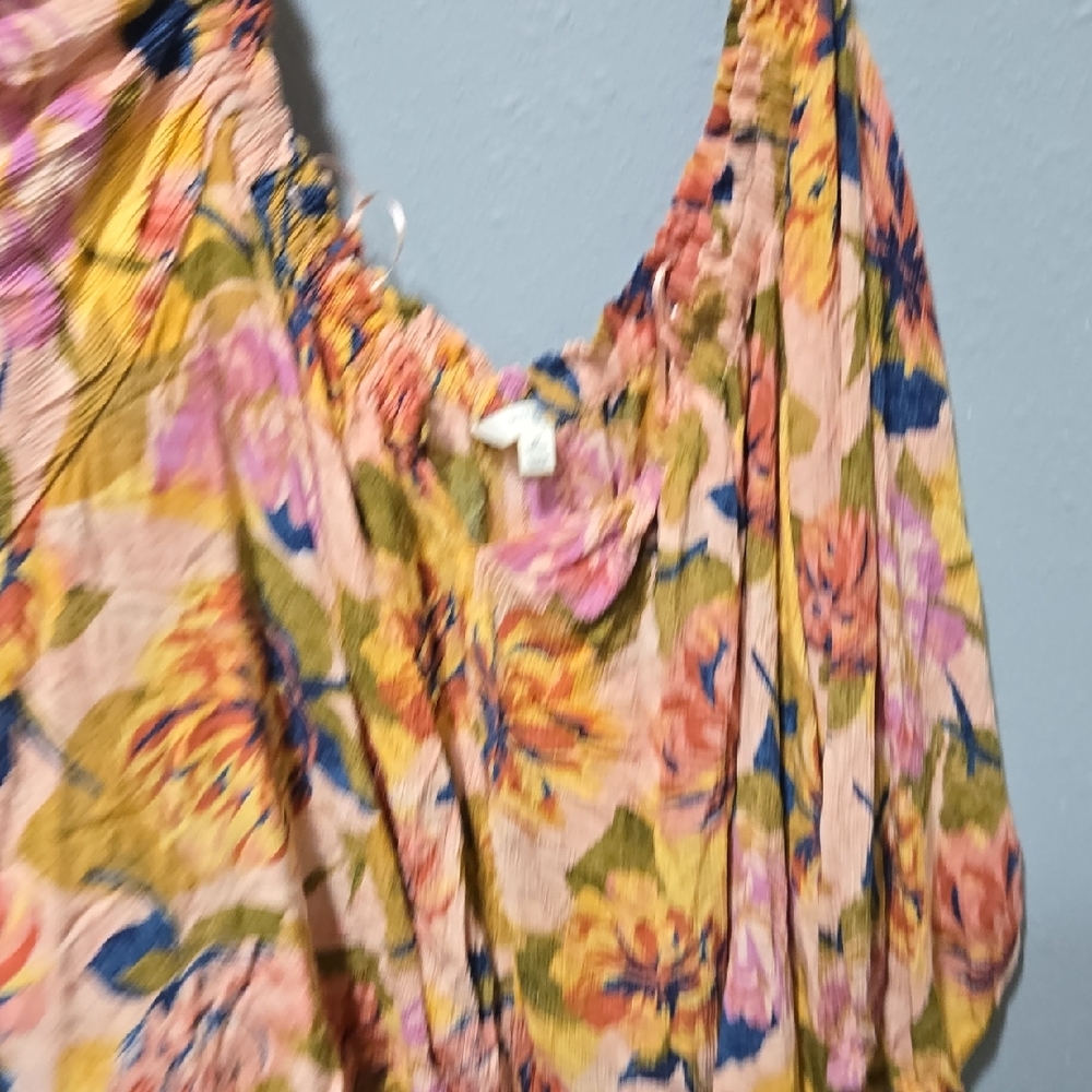 Terra & Sky Multicolor Floral Blouse - Picture 4 of 6